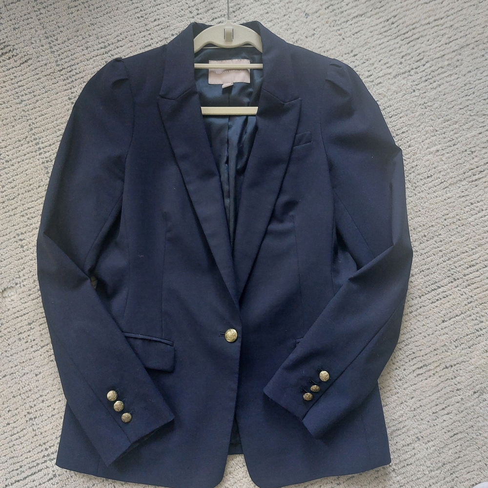 Banana Republic Navy Blazer with Gold Button
